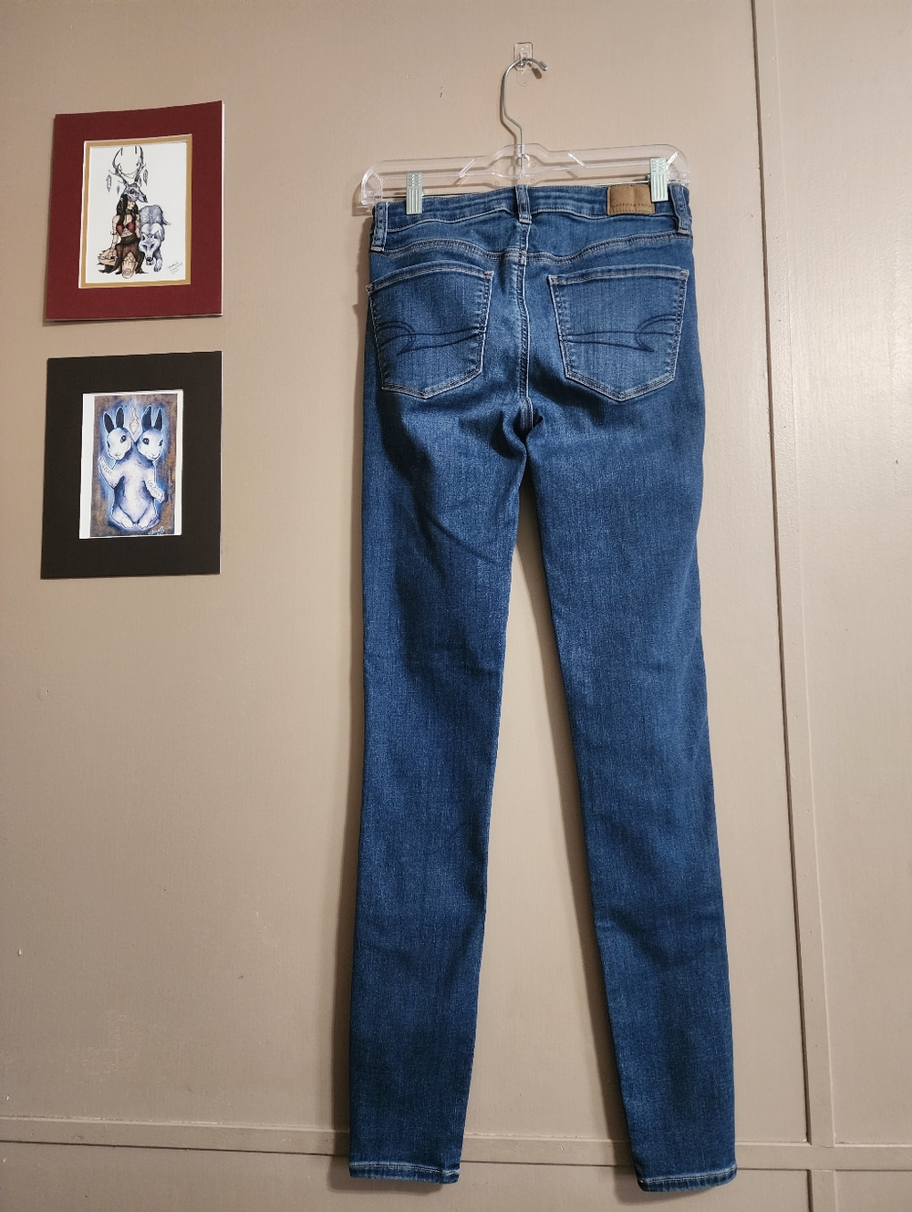 Super High Rise Skinny Jegging | Jeans | American Eagle AEO | 2 Long - Picture 9 of 10